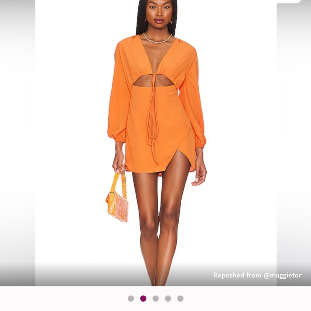 Superdown Orange Mini Dress